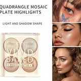 4 Colors Msyaho Highlighter Palette - Buy Online in Pakistan at Cosmia.pk