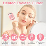 Electric Heated Eyelash Curler Rechargeable Eyelashes Curls - Buy Online in Pakistan at Cosmia.pk
