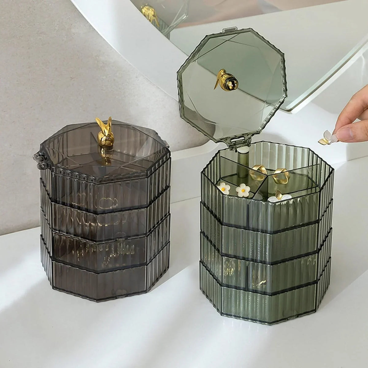 4-Layer Acrylic Jewelry Box - Buy Online in Pakistan at Cosmia.pk
