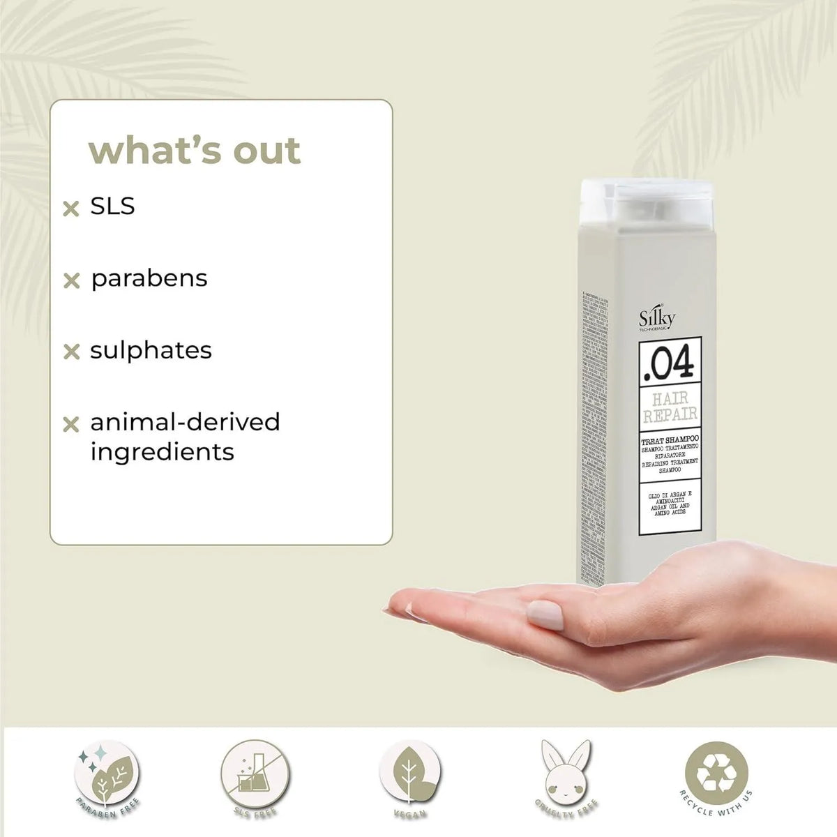 Silky Techno Basic .04 Hair Repair Treat Shampoo - 250ml - Buy Online in Pakistan at Cosmia.pk