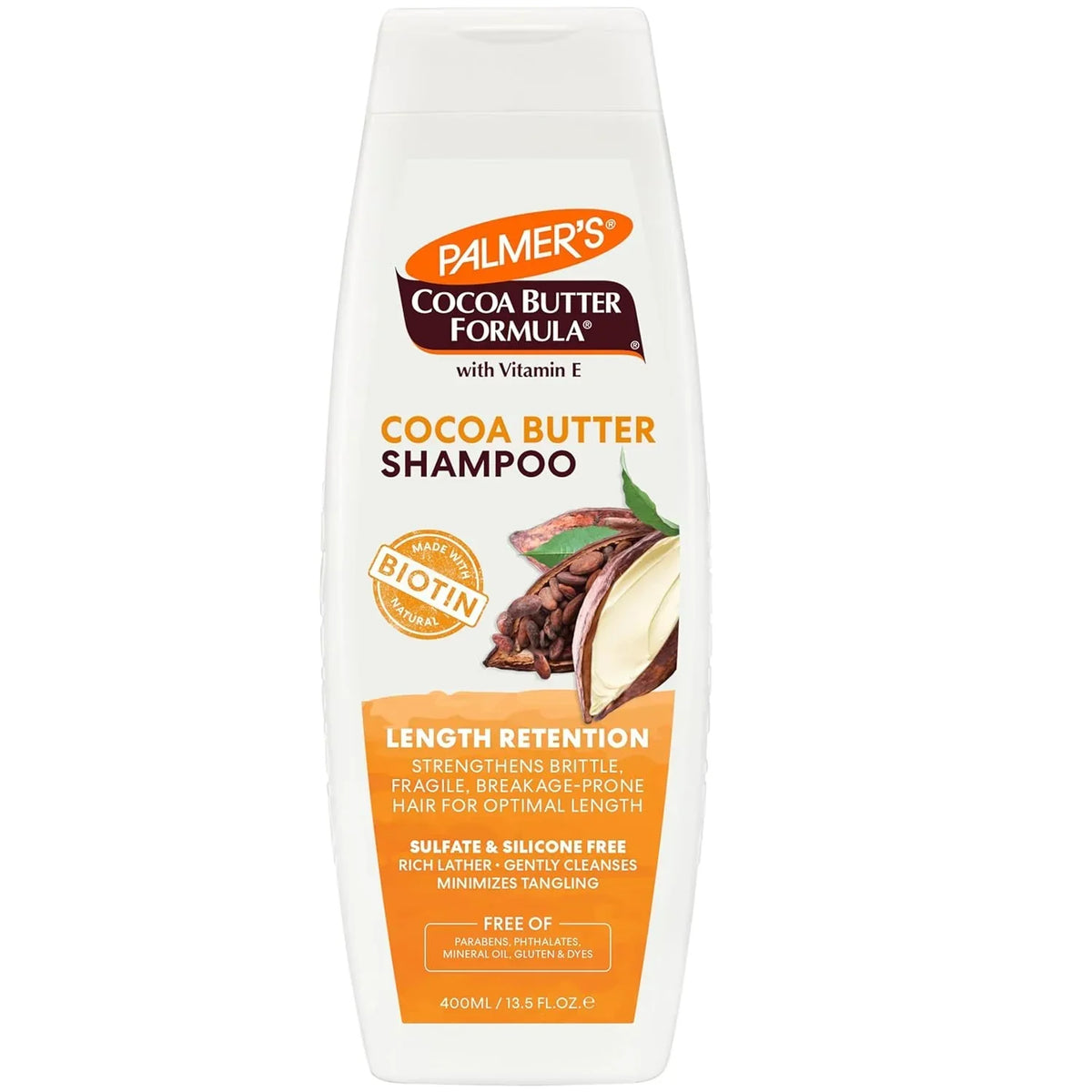 Palmer's Cocoa Butter Formula Biotin Length Retention Shampoo - 400ml - Buy Online in Pakistan at Cosmia.pk