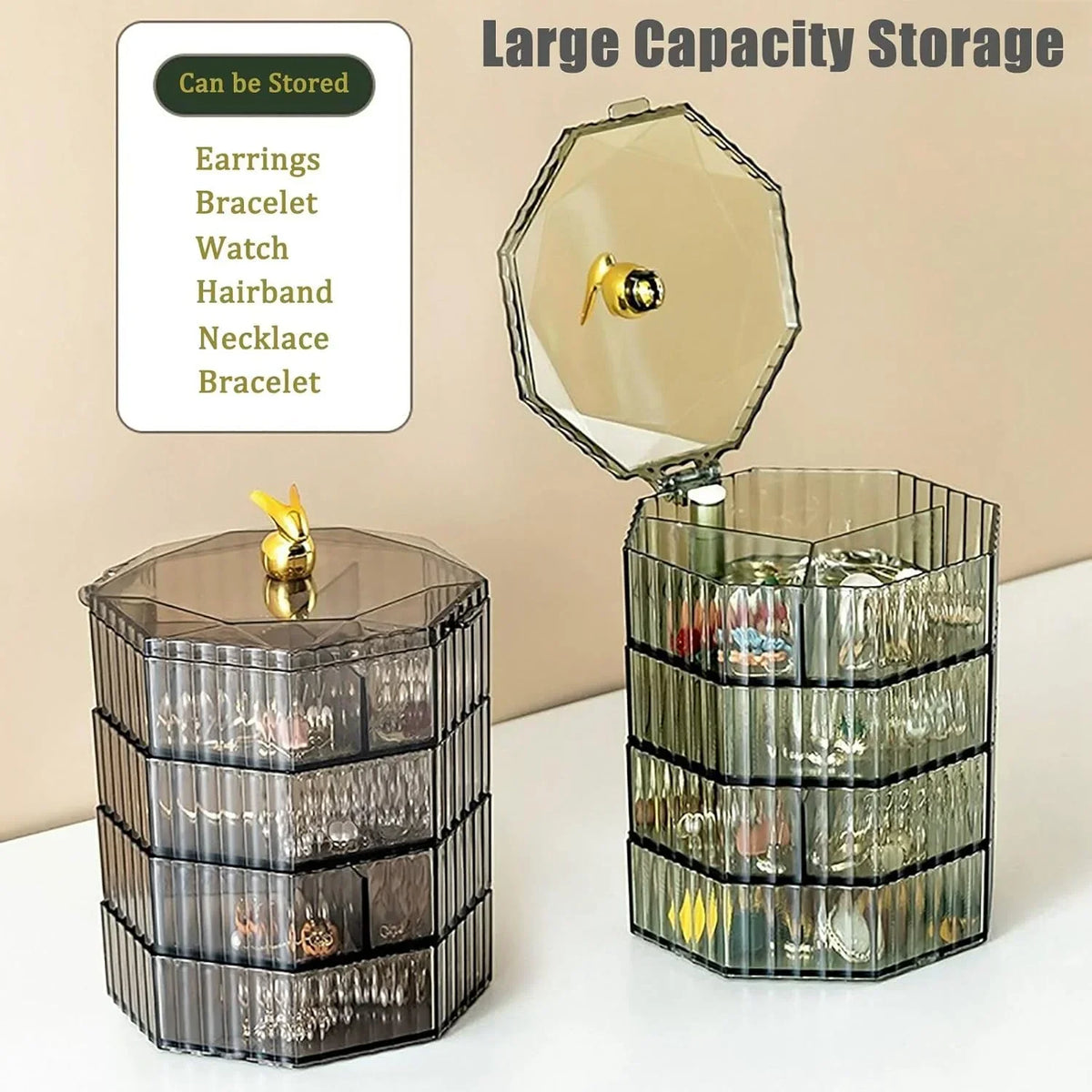 4-Layer Acrylic Jewellery Box - Buy Online in Pakistan at Cosmia.pk