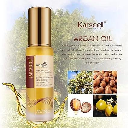Karseell Collagen Hair Treatment Deep Repair Conditioning 500ml + Argan Oil Hair Serum - Buy Online in Pakistan at Cosmia.pk