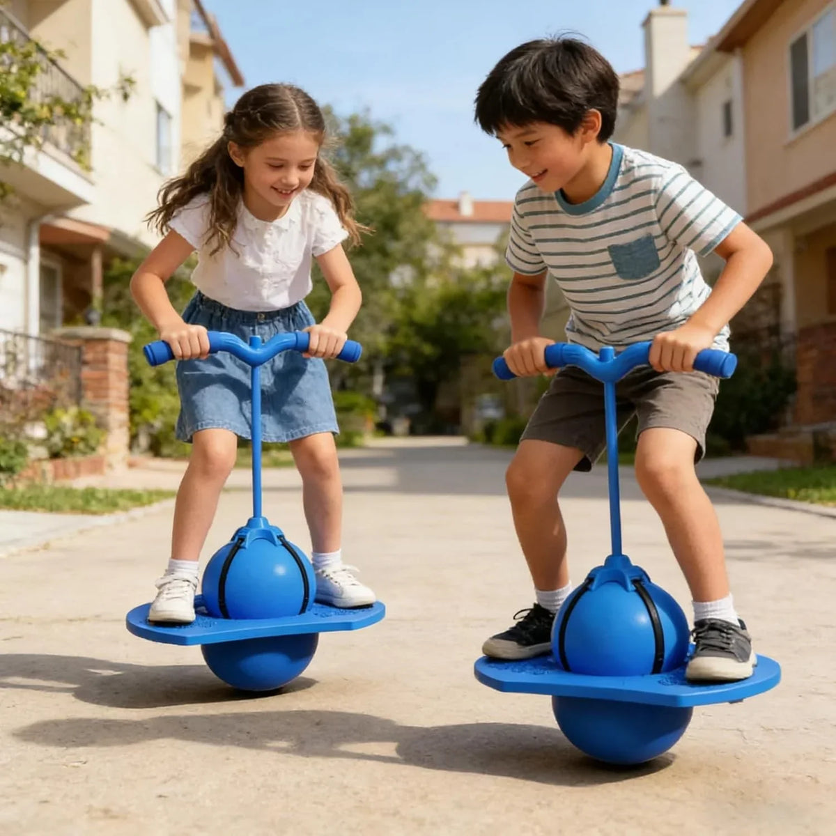 Balance Jumping Ball with Handle and Ball Pump - Buy Online in Pakistan at Cosmia.pk