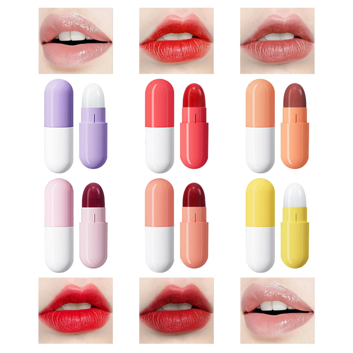 Mini capsule lipstick set assorted shades