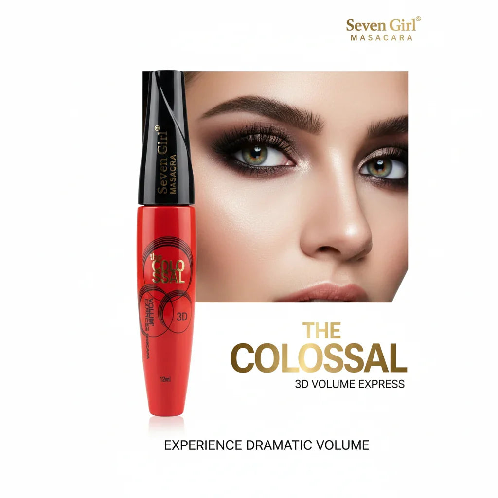 Seven Girl 3D Volume Waterproof Mascara - 12ml - Buy Online in Pakistan at Cosmia.pk
