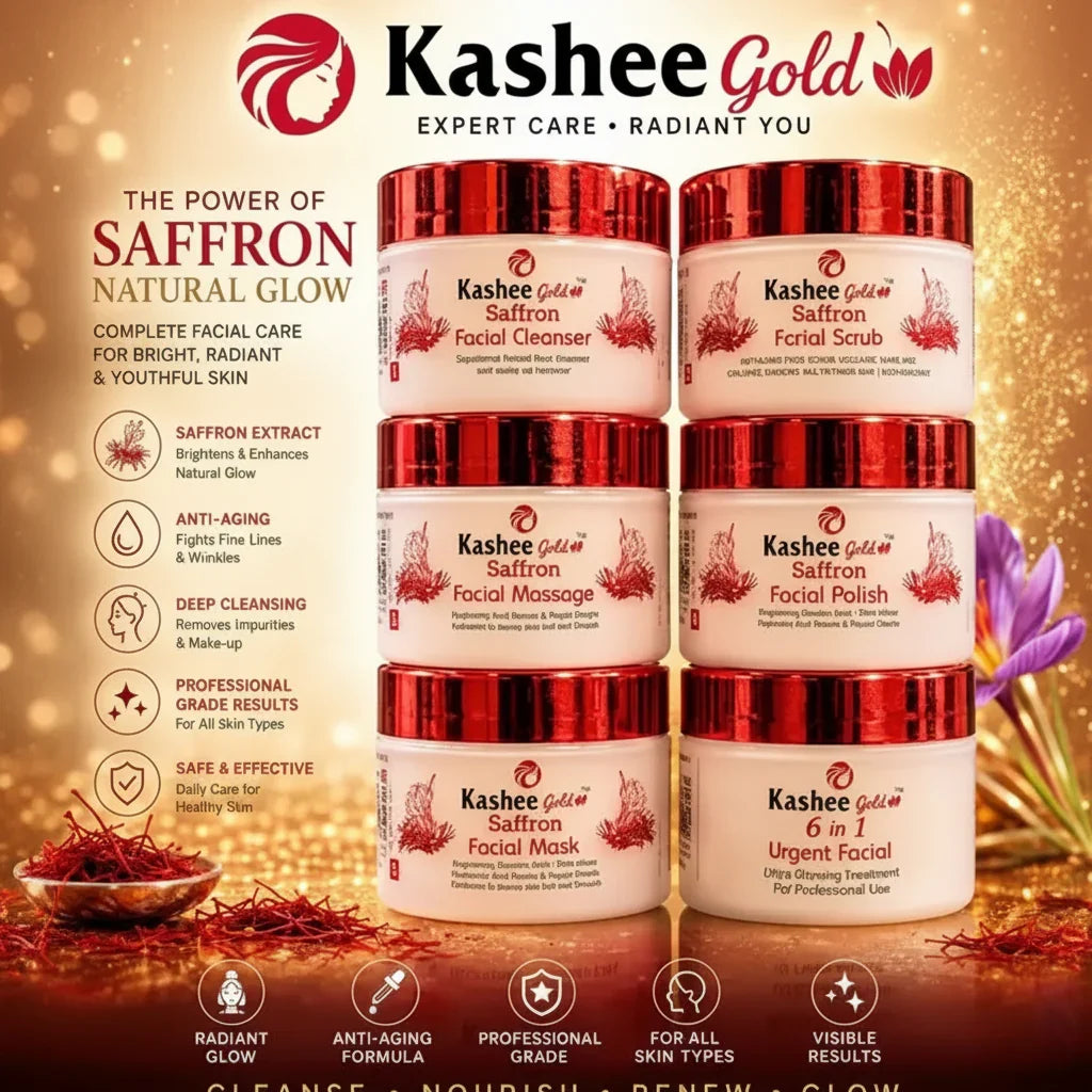 Kashee Gold Saffron Facial Kit - Buy Online in Pakistan at Cosmia.pk