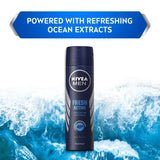 NIVEA Fresh Active Ocean Extracts Men Body Spray - 150ml - Buy Online in Pakistan at Cosmia.pk