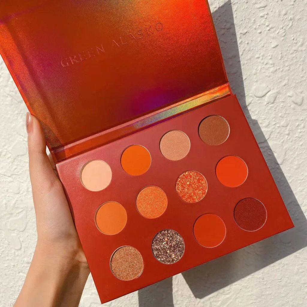 12 Color Green Alasko Sunset Eyeshadow Palette - Buy Online in Pakistan at Cosmia.pk