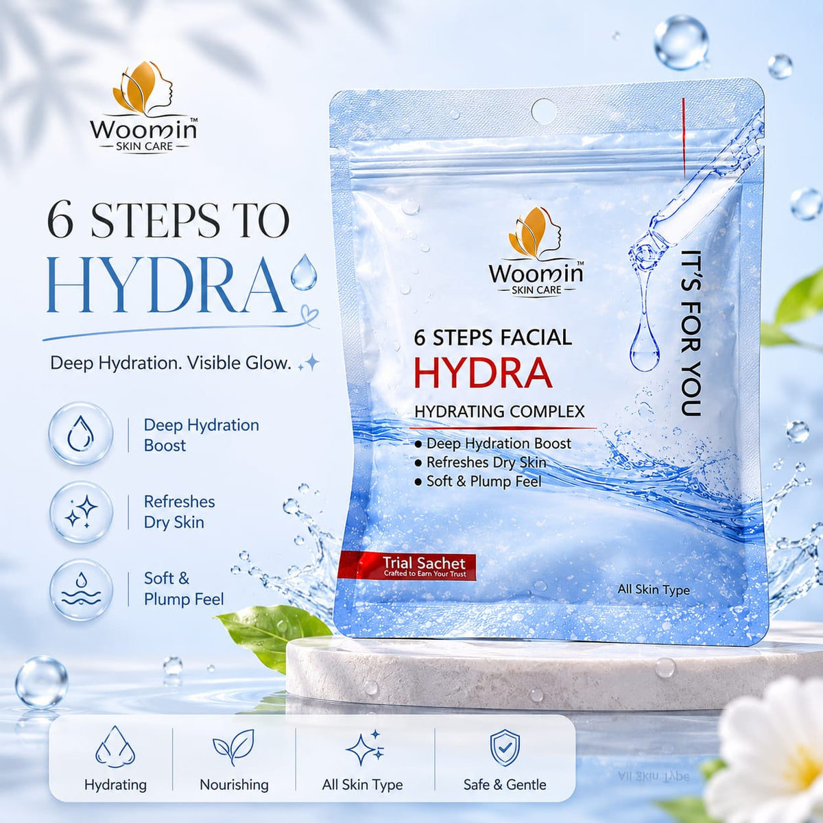 Woomin Skin Care 6 Steps Hydra Facial Kit - Buy Online in Pakistan at Cosmia.pk