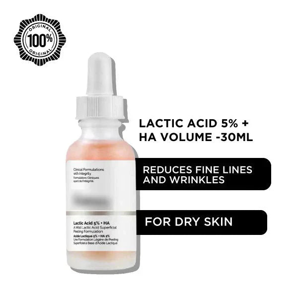 The Ordinary Lactic Acid 5% + HA - 30ml - Buy Online in Pakistan at Cosmia.pk