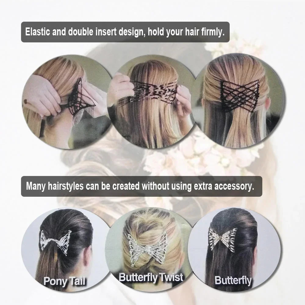 Ez Beads Hair Combs Magic Elastic Hair Double Clips For Women - Each - Buy Online in Pakistan at Cosmia.pk