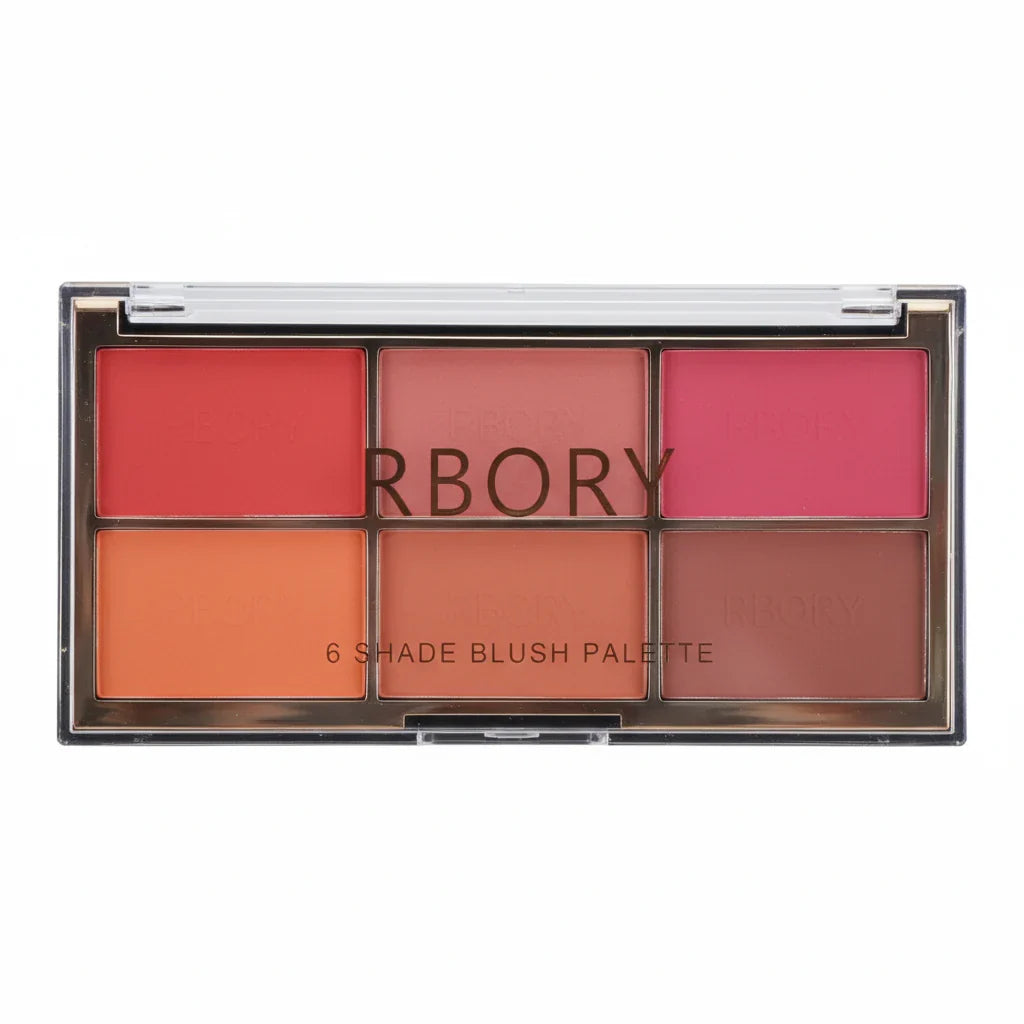 Rbory Beautiful Blusher Palette - 6 Colors - Buy Online in Pakistan at Cosmia.pk