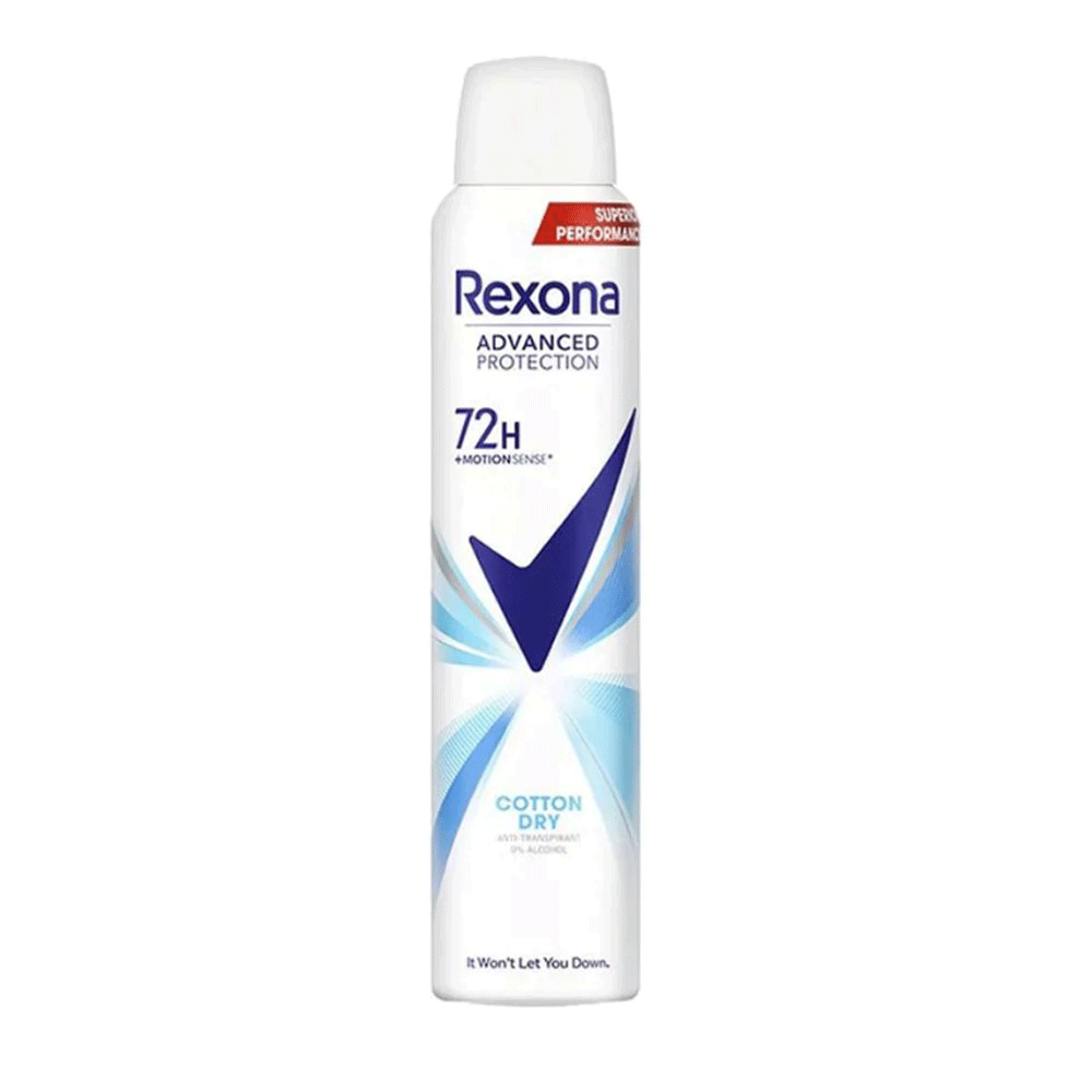 Rexona Cotton Dry Body Spray 200ml - Buy Online in Pakistan at Cosmia.pk