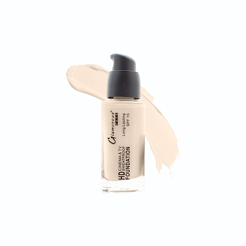 Glamorous Face HD Cinema & TV Waterproof Long Lasting Foundation - Buy Online in Pakistan at Cosmia.pk