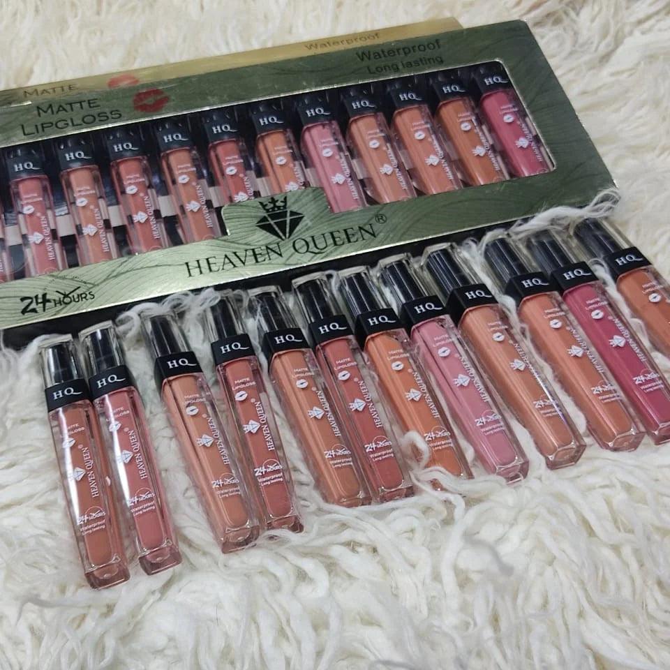 Pack of 12 Heaven Queen Matte Lipgloss - Buy Online in Pakistan at Cosmia.pk
