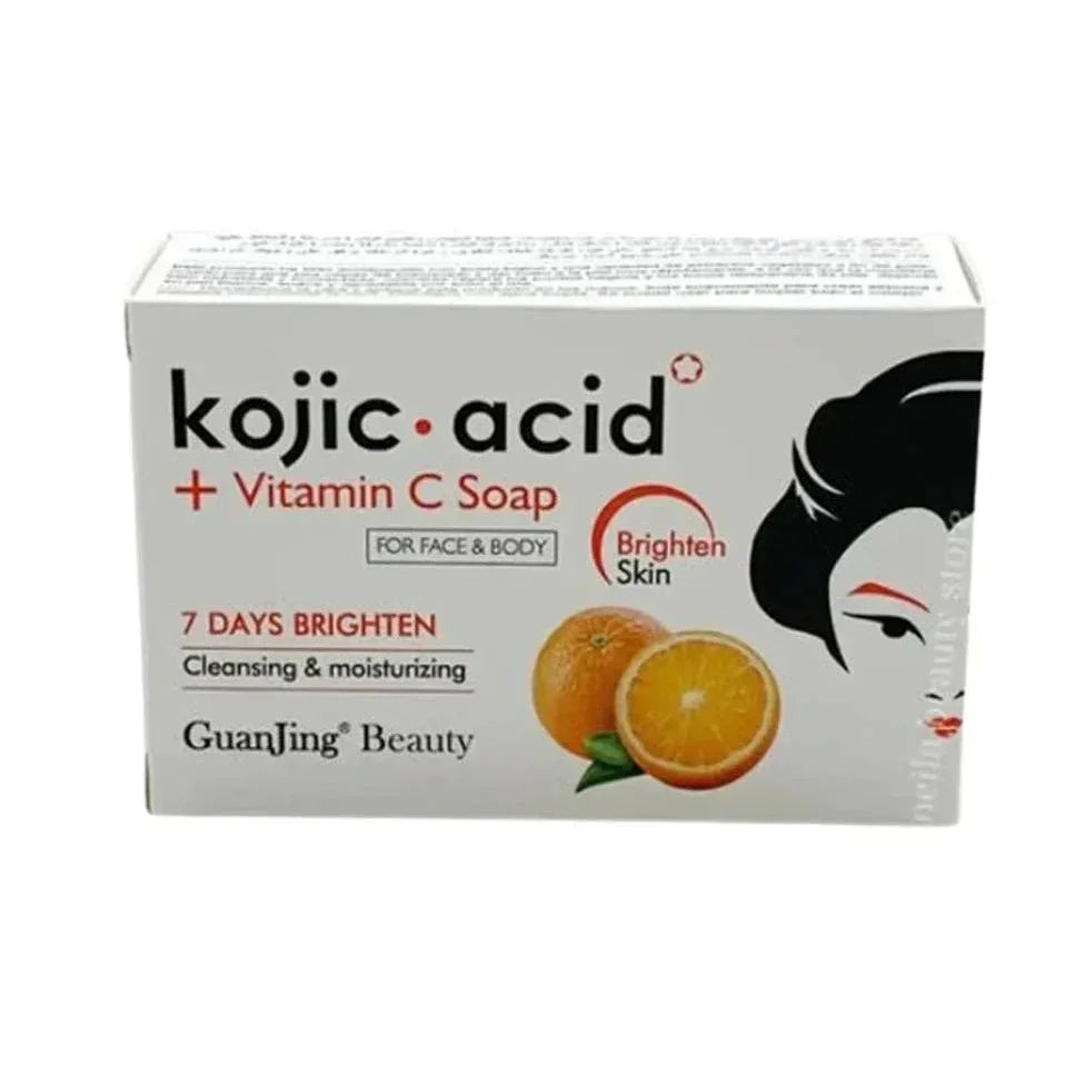 Guanjing Kojic Acid Moisturizing And Whitening Orange Soap for Face - Buy Online in Pakistan at Cosmia.pk