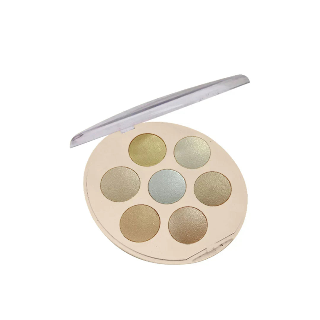 Glamorous Face Highlighter & Blusher Palette (7 Colors) – Glow & - Buy Online in Pakistan at Cosmia.pk