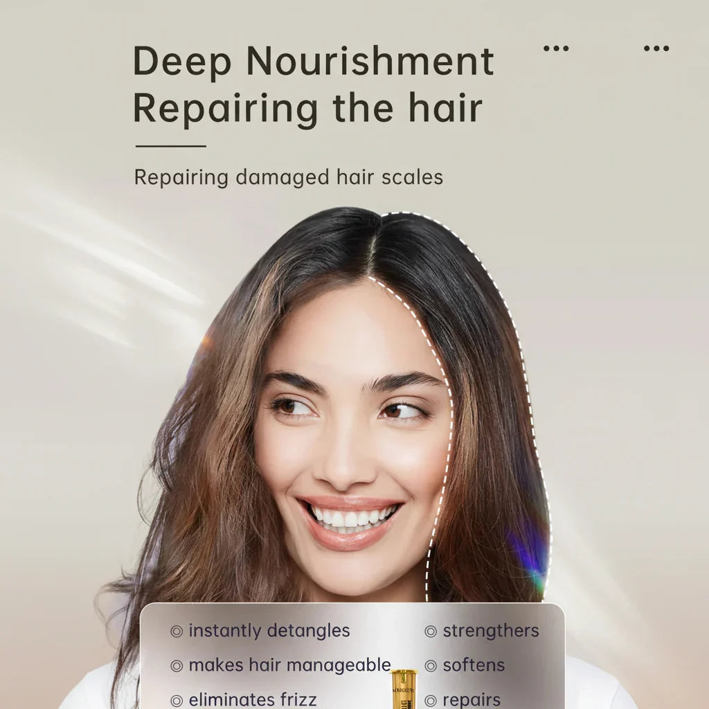Muicin Gold Shine Style Hair Straightening Serum - 50ml - Buy Online in Pakistan at Cosmia.pk