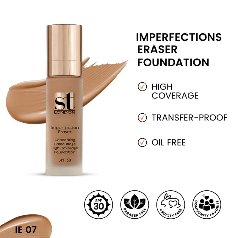 ST London Imperfection Eraser Concealing Foundation, SPF 30 - Buy Online in Pakistan at Cosmia.pk