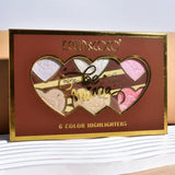Kevin & Coco Be Mine 6-Color Highlighter Palette - Buy Online in Pakistan at Cosmia.pk