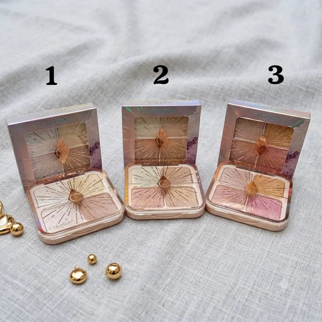 Colorfish Highlighter 4-Color Palette - Buy Online in Pakistan at Cosmia.pk