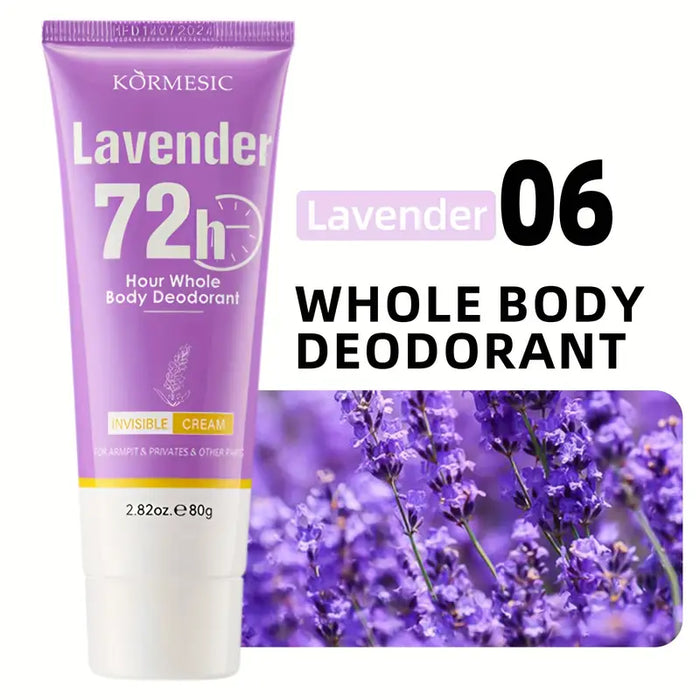 KORMESIC Lavender Scented Whole Body Deodorant Cream 72H Odor Control - 80gm - Buy Online in Pakistan at Cosmia.pk