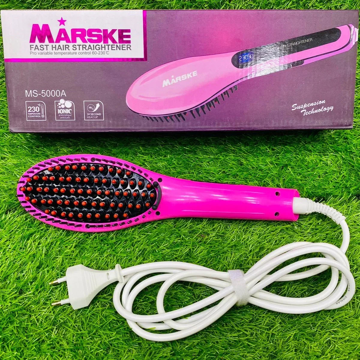 Marske Professional Electric Hair Straightening Brush - Buy Online in Pakistan at Cosmia.pk