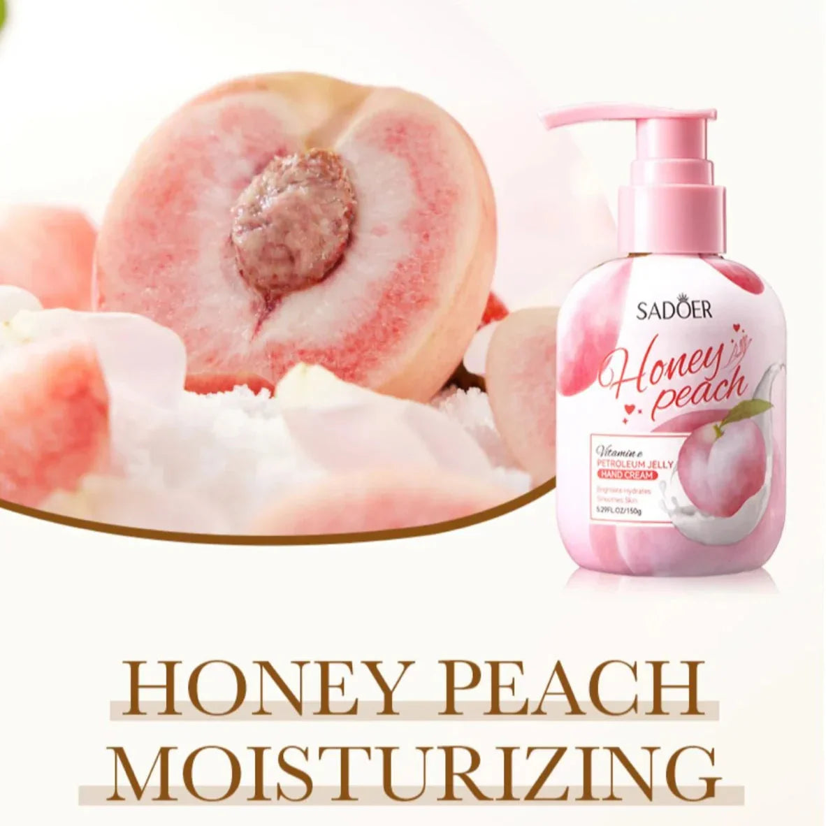 Sadoer Honey Peach Vitamin E Hand Cream – 150g - Buy Online in Pakistan at Cosmia.pk
