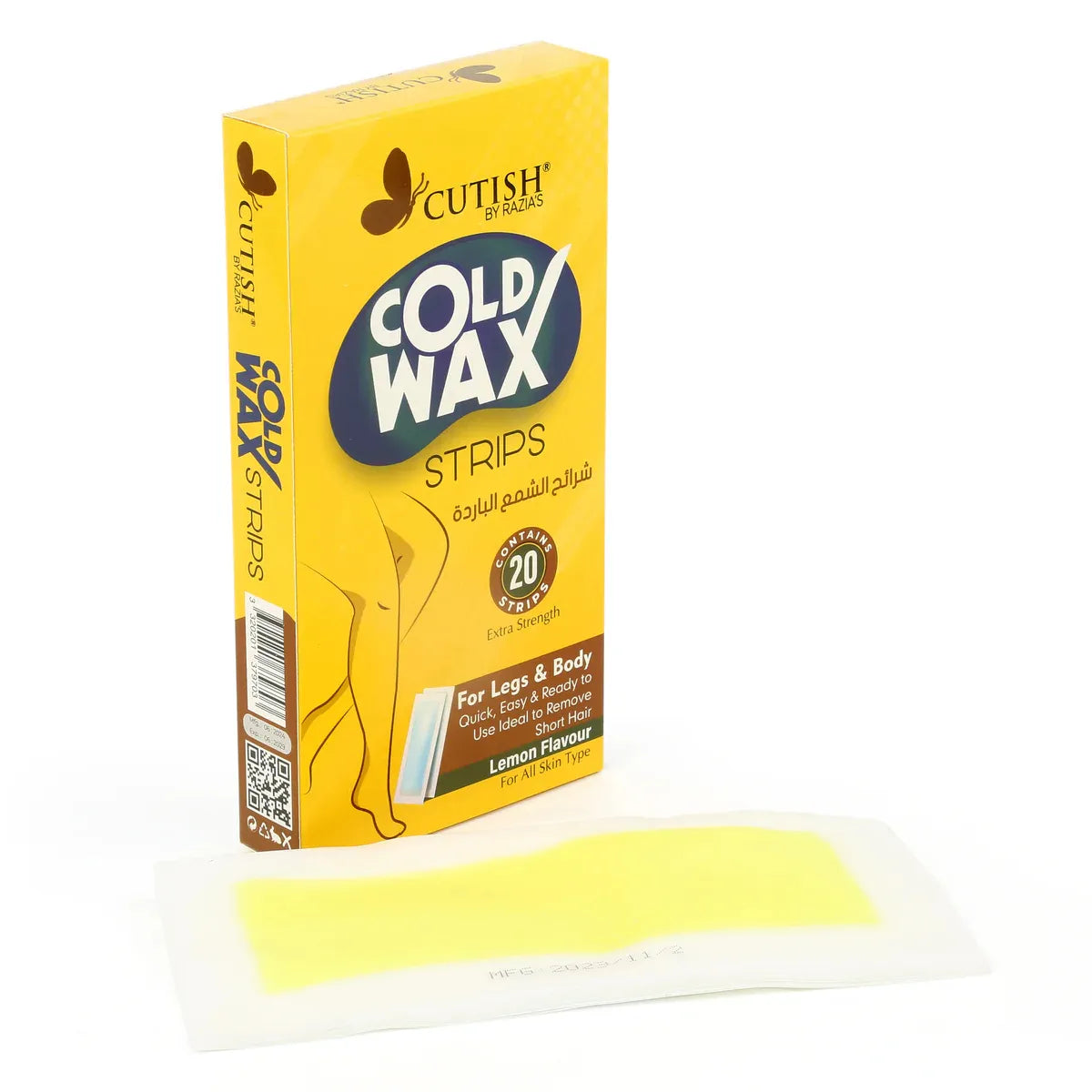 Cutish Cold Wax Strips for Leg & Body – Pack of 20 Strips - Buy Online in Pakistan at Cosmia.pk
