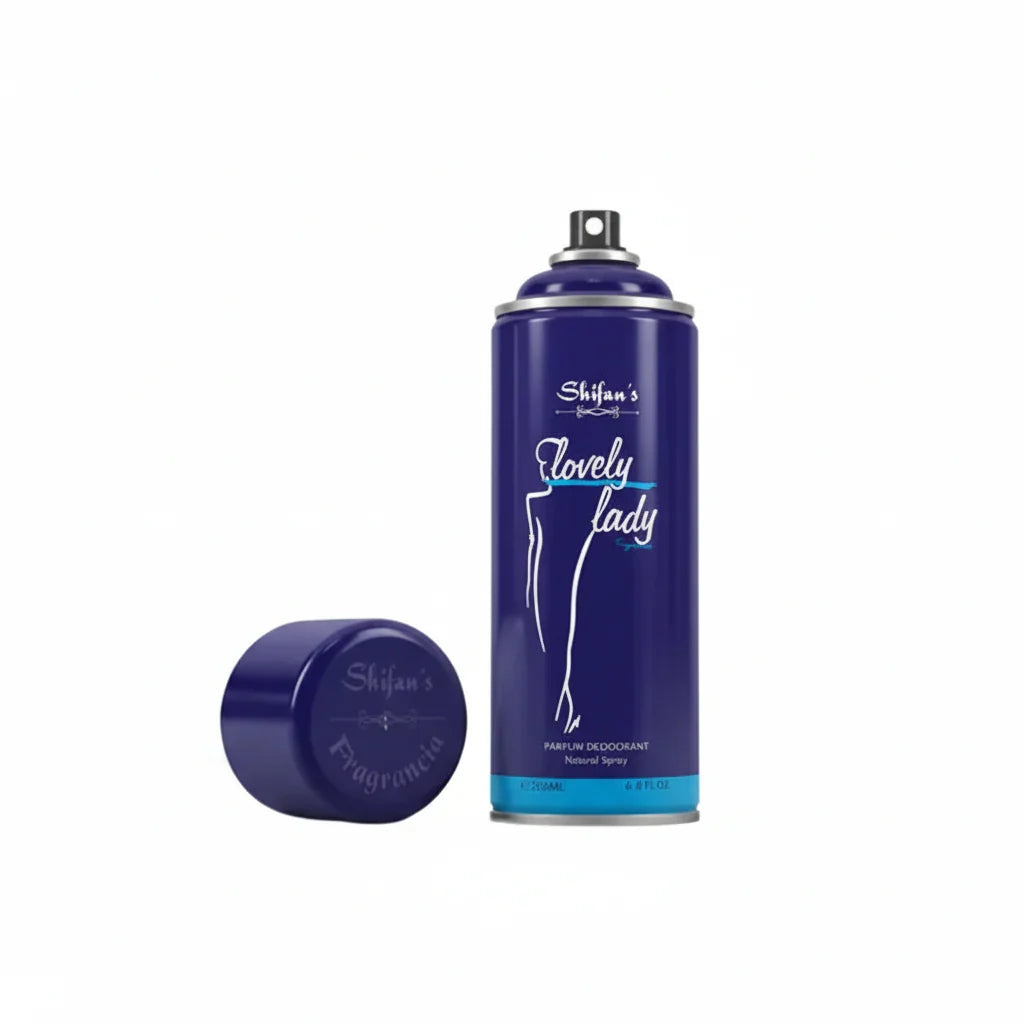 Shifan's Lovely Lady Perfume Deodorant Natural Spray - 200ml - Buy Online in Pakistan at Cosmia.pk