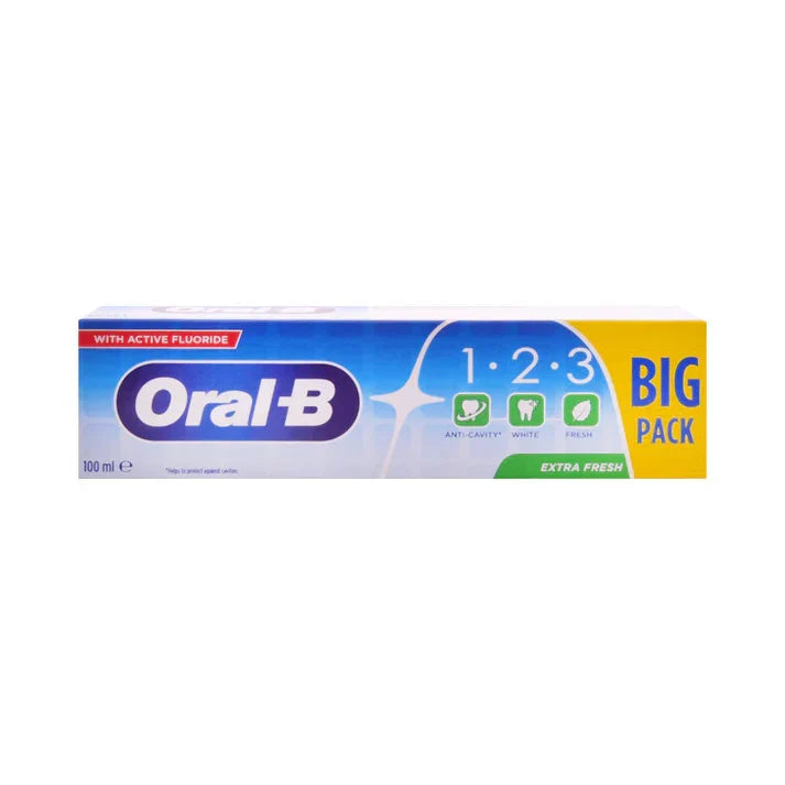 Oral-B 1.2.3 Extra Fresh Toothpaste 100ml - Buy Online in Pakistan at Cosmia.pk