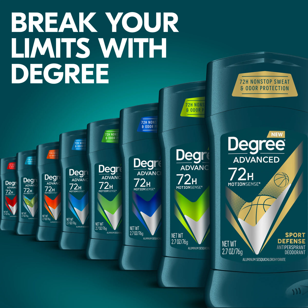 Degree Sport Defense Antiperspirant Deodorant Stick for Men - 76g - Buy Online in Pakistan at Cosmia.pk