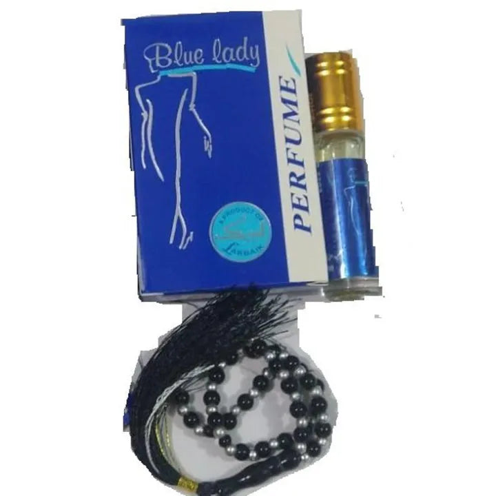 Original labbaik Blue Lady attar With Tasbeeh - 6ml - Buy Online in Pakistan at Cosmia.pk