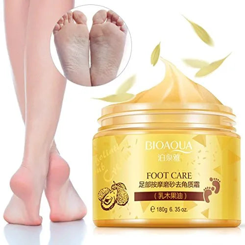 Bioaqua Shea Butter Foot Care Cream Massage Scrub - 180g - Buy Online in Pakistan at Cosmia.pk