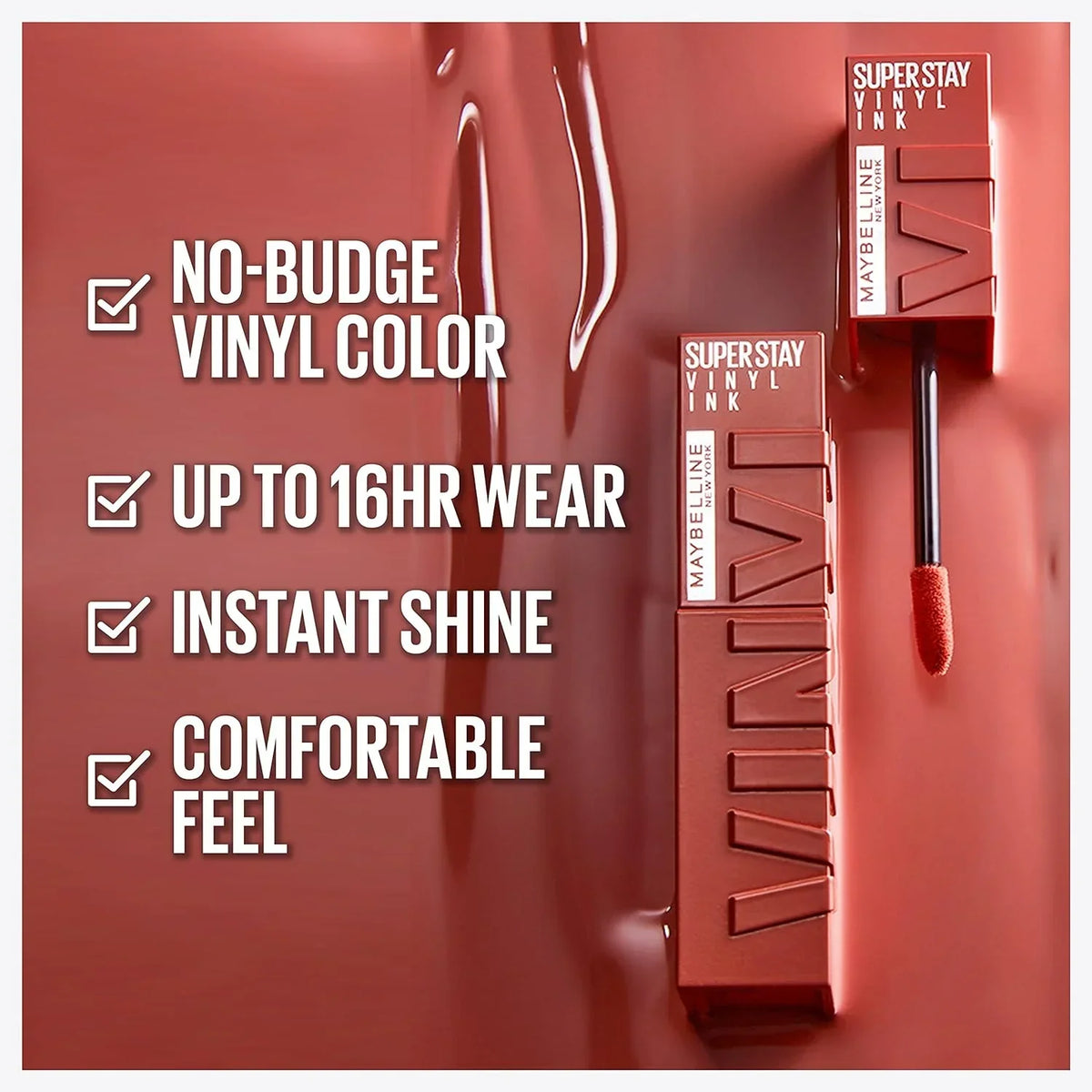 Original Maybelline Super Stay Vinyl Ink Liquid Lipstick - Peppy 130 - Buy Online in Pakistan at Cosmia.pk