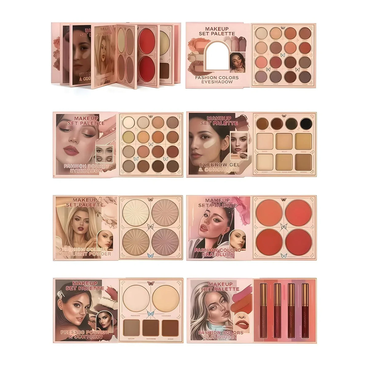 All in One 7 Pages Makeup Book - Buy Online in Pakistan at Cosmia.pk