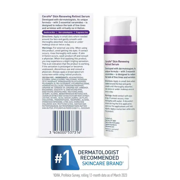 CeraVe Skin Renewing Retinol Serum - 30ml - Buy Online in Pakistan at Cosmia.pk