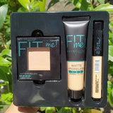 Maybelline Fit Me Makeup Set – Liquid Foundation, Powder, and Concealer - Buy Online in Pakistan at Cosmia.pk