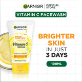 Garnier Bright Complete Vitamin C Face Wash - 100ml - Buy Online in Pakistan at Cosmia.pk