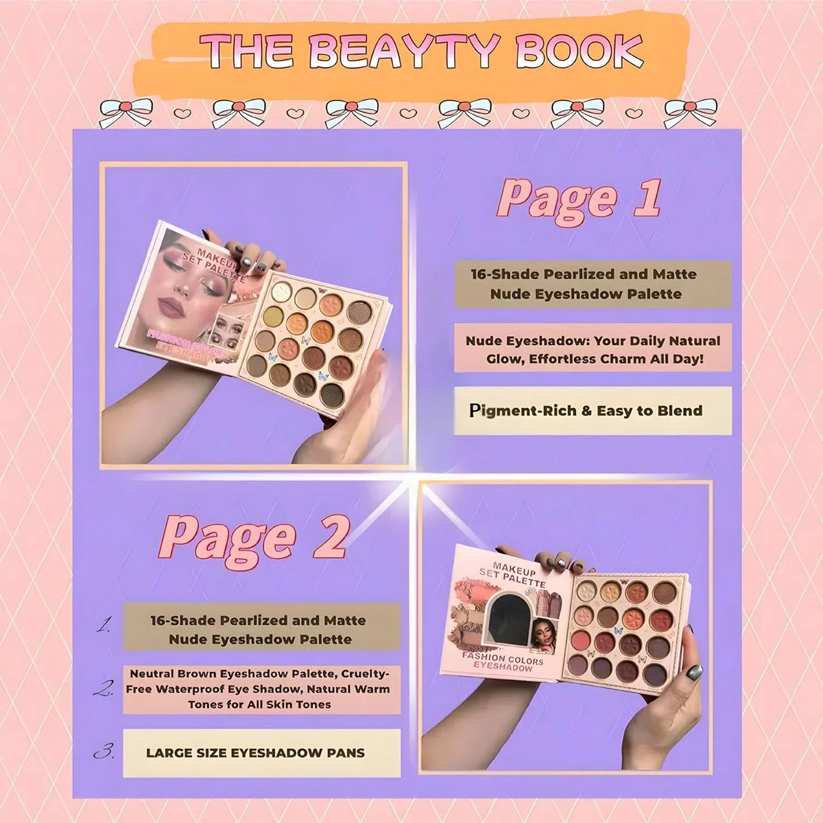 All in One 7 Pages Makeup Book - Buy Online in Pakistan at Cosmia.pk