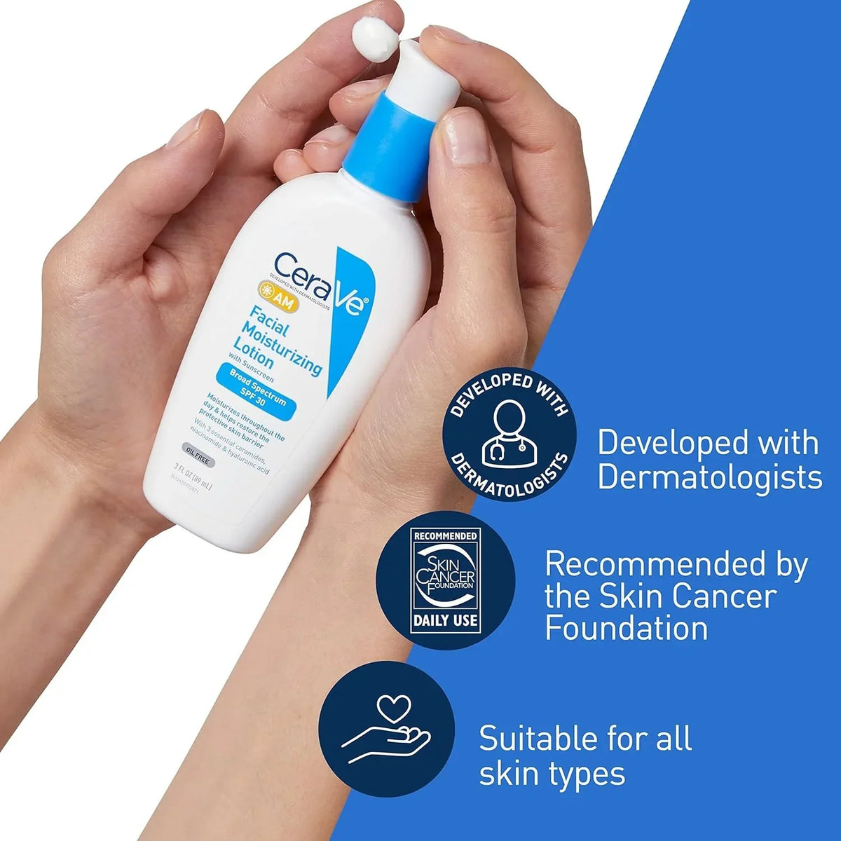 CeraVe AM Facial Moisturizing Lotion with SPF 30 60ml - Buy Online in Pakistan at Cosmia.pk
