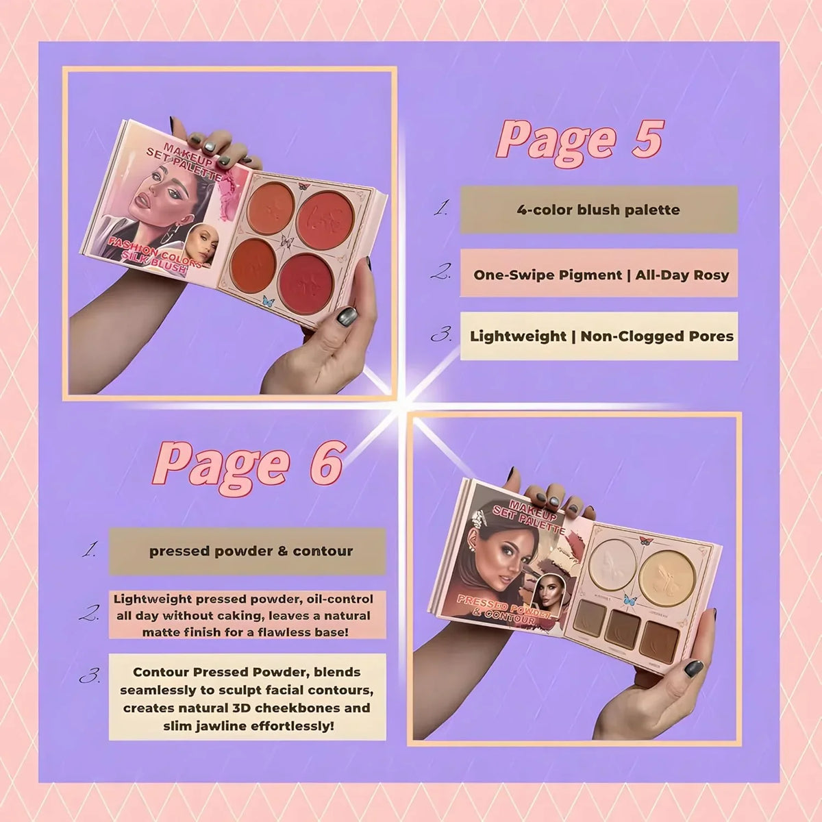 All in One 7 Pages Makeup Book - Buy Online in Pakistan at Cosmia.pk
