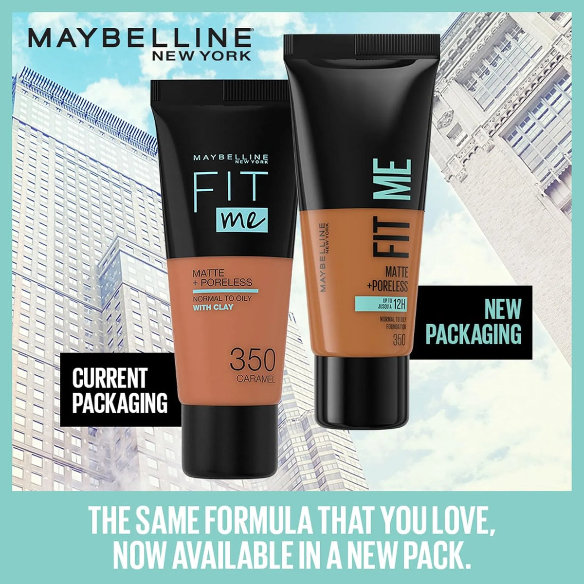 Original Maybelline Fit Me Foundation, Matte & Poreless, Full Coverage Blendable Normal to Oily Skin, 30ml - Buy Online in Pakistan at Cosmia.pk