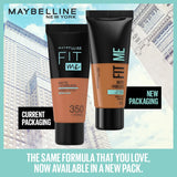 Original Maybelline Fit Me Foundation, Matte & Poreless, Full Coverage Blendable Normal to Oily Skin, 30ml - Buy Online in Pakistan at Cosmia.pk
