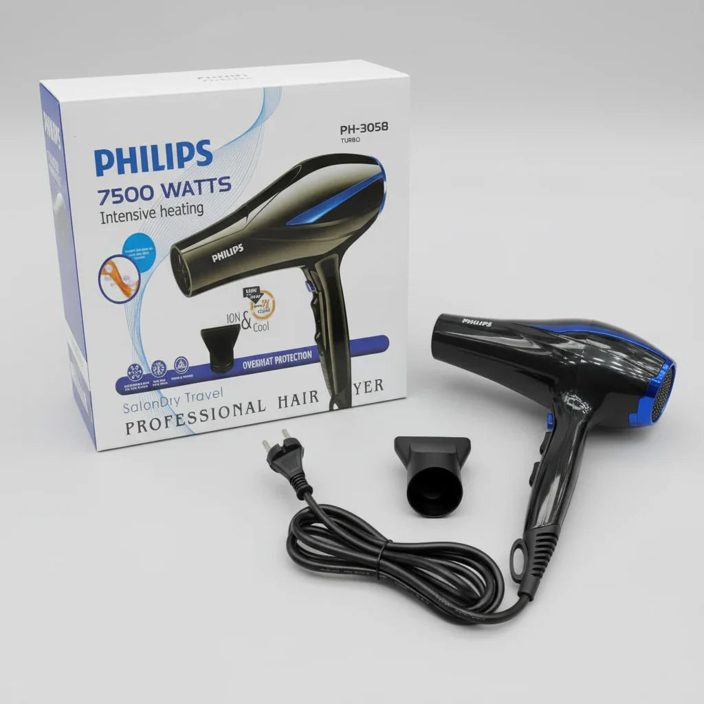 Philips 7500 WATT Hair Dryer PH - 3058 - Buy Online in Pakistan at Cosmia.pk