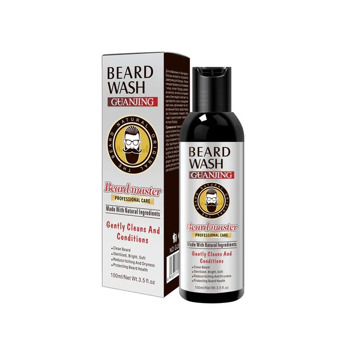 GUANJING Beard Wash Men's Beard Shampoo - 100ml - Buy Online in Pakistan at Cosmia.pk