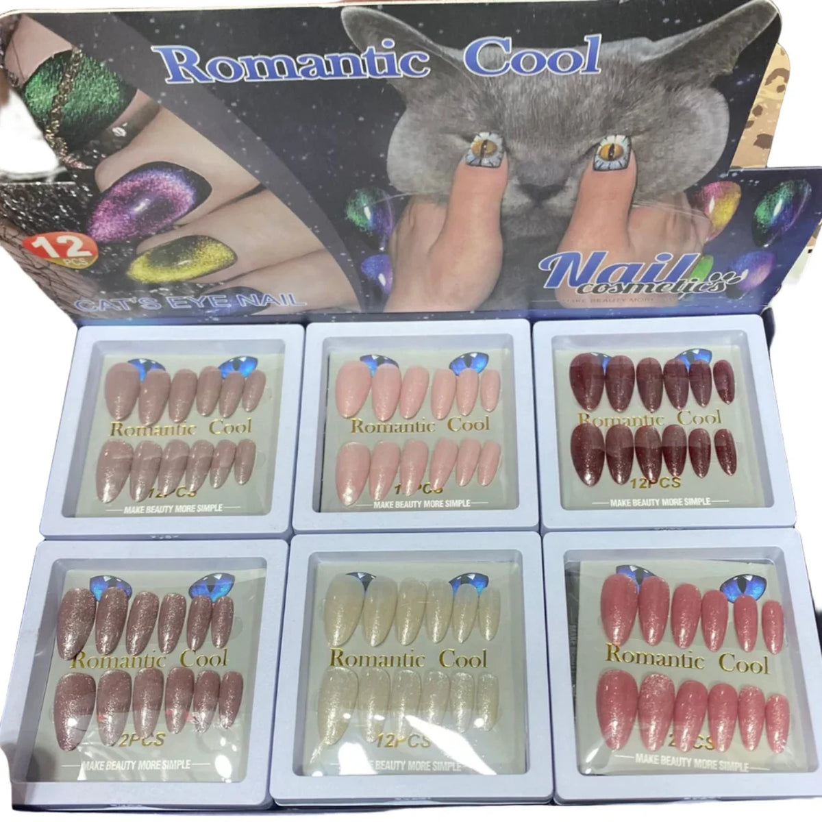 Romantic Cool Shimmer Cat Eye Nails - Buy Online in Pakistan at Cosmia.pk