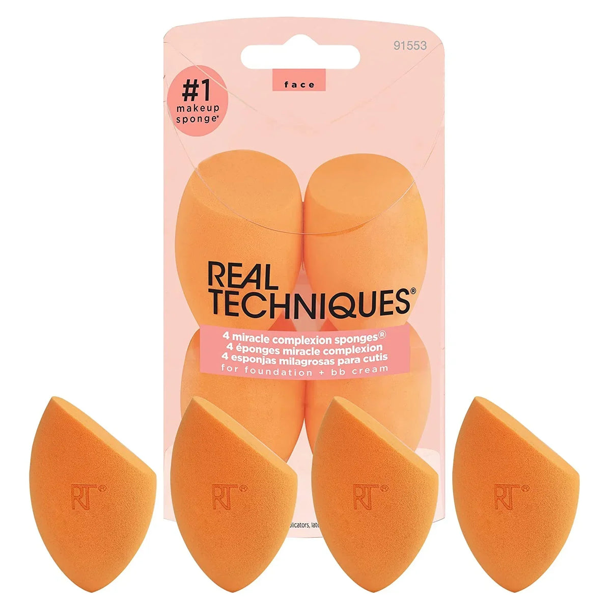 Real Techniques 4 Miracle Complexion Sponges - Buy Online in Pakistan at Cosmia.pk