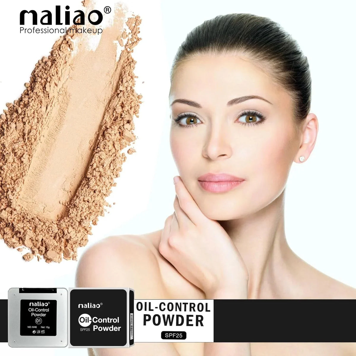Maliao Cool & Refreshing Oil Control Powder Compact with SPF 25 - Buy Online in Pakistan at Cosmia.pk